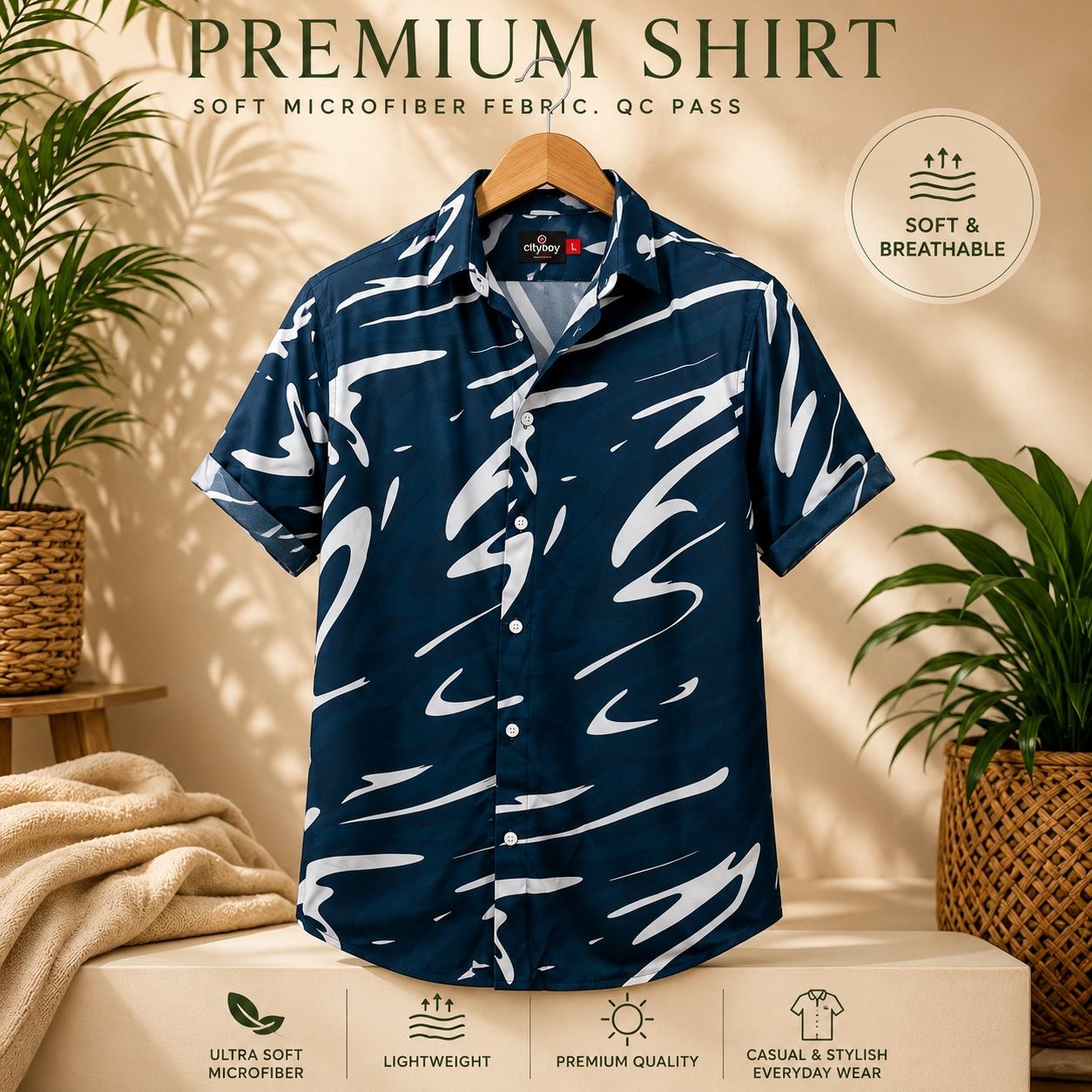 Premium Half Sleeve Printed Shirt For Men SH-701 (1)