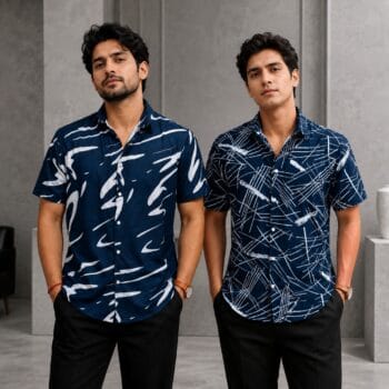 Combo10 - Premium Half Sleeve Printed Shirt (701 & 703)